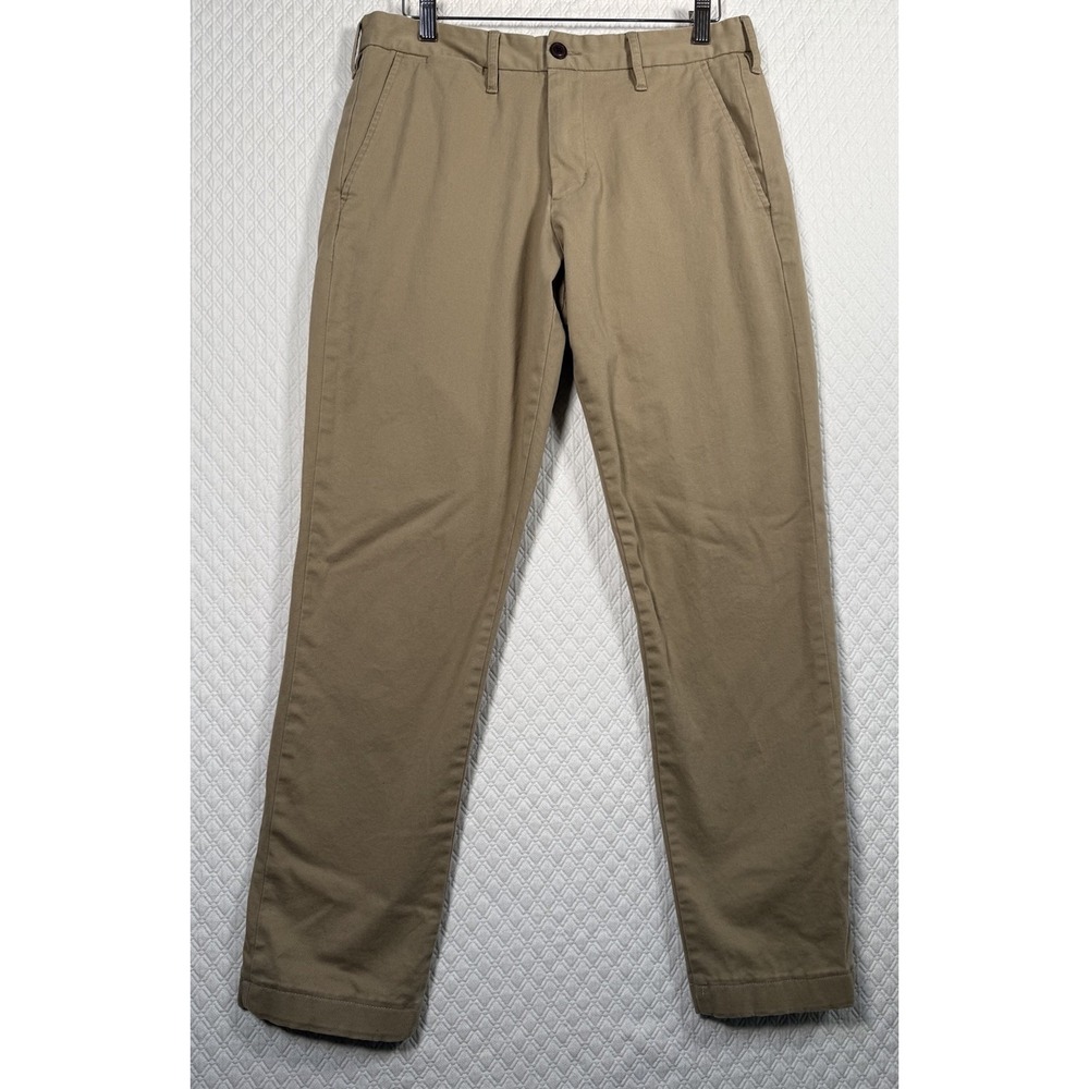 Lands End Pants Mens 32x29 Chino Straight Leg Slim Fit Canvas Office Preppy